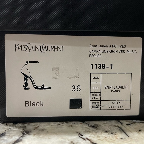 YSL OPYUM SANDAL/HEEL **SIZE 36** - Picture 2 of 9